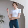 Tight Fit Yoga Top With Chest Pad Beauty Back Breathable by FitiqueFit