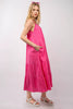 Ruffled A-Line Midi Cami Dress – Stylish Ruffled Midi Dress, A-Line Cami Dress, Comfy Cotton Dress, Feminine Summer Dress, Tiered Layered Dress, Breezy Ruffled Dress, Elegant Spring Dress by Stevvex