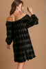 Off-Shoulder Balloon Sleeve Velvet Mini Dress – Glamorous Off-Shoulder Design, Playful Balloon Sleeves, Luxurious Velvet Fabric, Elegant & Sexy Mini Dress for Parties and Date Nights by Stevvex