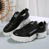 Women’s Lace‑Up Side‑Zipper Sports Sneakers by FitiqueFit
