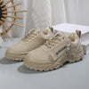 Women’s Lace‑Up Side‑Zipper Sports Sneakers by FitiqueFit