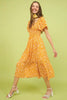 New Summer Flower Print Flutter Sleeve Smocked Midi Dress For Women – Fluttering, Trendy, Romantic and Feminine Style by Stevvex