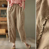 Women's High-Waist Solid-Color Capri Harem Pants by FitiqueFit