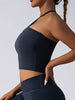 Padded Crop Top Push Up Sports Bra – Seamless Supportive Gym Tank for Women by FitiqueFit