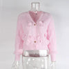 Women's Bow Cropped Cardigan by FitiqueFit