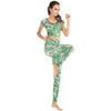 Printed navel short-sleeved quick-drying dance dress by FitiqueFit