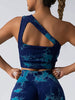 Seamless One-Shoulder Bra & Scrunch Leggings Set - High Waisted Yoga Pants by FitiqueFit