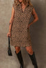 Luxury Summer Leopard Sleeveless Mini Dress Chic & Stylish Print Elegant Dress For Women by Stevvex