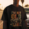 "I'm Not Old, I'm Classic" T-Shirt – New 2025 Summer Men's 100% Cotton, Short-Sleeve, Funny Quote Tee by Dog Mom Hat