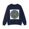 Psychedelic Botanical Mandala Crewneck | Festival Art Sweatshirt by Tristan’s Treehouse