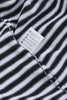 Pink Contrast Trimmed Striped Drop Shoulder Sweater