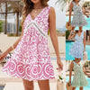 Boho V-Neck Sleeveless Summer Beach Dress by FitiqueFit
