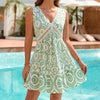 Boho V-Neck Sleeveless Summer Beach Dress by FitiqueFit