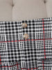 Plus Size Plaid Skirt Suit for Women – Two-Piece Blazer and High Waist Skirt Set by FitiqueFit