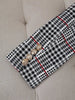 Plus Size Plaid Skirt Suit for Women – Two-Piece Blazer and High Waist Skirt Set by FitiqueFit