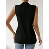 Women's Sleeveless Open-Front Vest Blazer – Work & Office Jacket by FitiqueFit