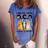 Cute Cat Graphic T-Shirt by FitiqueFit