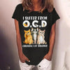 Cute Cat Graphic T-Shirt by FitiqueFit