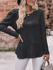 Ribbed Knit Puff Sleeve T-Shirt by Simply Love