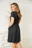 Ninexis Full Size Short Sleeve Dress with Pockets