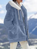Plush Hooded Jacket – Oversized Fleece Zip-Up with Pockets by FitiqueFit