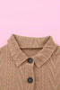 Retro Camel Full Size Drop Shoulder Jacket With Button-Up Design Women Jacket by Stevvex