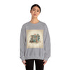 Vintage Passport Stamp Luggage Crewneck Sweatshirt | retro travel postcard, wanderlust design by Tristan’s Treehouse