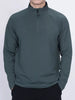 Men's Plus Size Casual Long Sleeve Quarter Zip T-Shirt by Simply Love