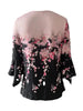 🌸 Asymmetrical Spike Button 3/4 Sleeve T-Shirt – Effortless Chic by FitiqueFit