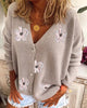 Women’s V Neck Crochet Cardigan by FitiqueFit