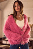 SO ME Soft Touch Hairy Loose Fit Cozy Sweater Cardigan by FitiqueFit