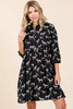 Zebra Print Button Down Shirt Mini Dress – Bold and Fashion-Forward Zebra Print Dress with Casual Button-Down Design by Stevvex