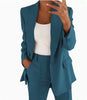 Lapel Blazer & Slim-Fit Trousers Two-Piece Suit – 10 Colors XS–5XL by FitiqueFit