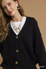 Umgee Button-Front V-Neck Knit Cardigan by FitiqueFit