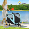 2-in-1 Dog Bike Trailer Pet Stroller Carrier for Large Dogs by Furr Baby Gifts