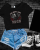 Dead to me Cropped Tee by Madness & Mayhem LLC