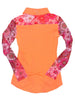 AeroTEQ Girls Wildflower Fever Mesh Pearl Snap Rodeo Shirt by Neon Spur