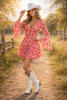 Daisy 8 Bell Sleeve Mesh Retro Dress by Neon Spur