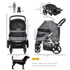 Travel Pet Stroller with Adjustable Handlebar by Furr Baby Gifts