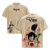 Reze Chainsaw Man T-Shirt – Vintage Washed Oversized Heavy Cotton Tee by Dog Mom Hat