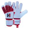 ONEKEEPER VECTOR White and Red - Hybrid Cut High-Performance Goalkeeper Gloves for Youth and Adults