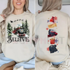 Polar Express "Believe" 2 Sides Sweatshirt by Dog Mom Hat