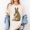 Belgian Malinois "I Love Mom" Tattoo Shirt by EnjoyMyDesign LLC