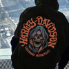 Legacy Road HD Motorcycles Hoodie by Dog Mom Hat