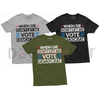 "Don't Let Me Vote Democrat" Funny Political Shirt by Dog Mom Hat