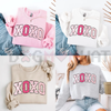 Preppy Valentine's Day XOXO Sweatshirt by Dog Mom Hat