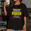 "Emotional Support Human, Do Not Pet" T-Shirt – Funny Service Dog Love Graphic Tee by Dog Mom Hat