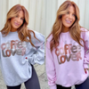 Yarn & Coffee Lover Graphic Top Sweatshirt by Dog Mom Hat