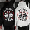 "I’m Broken Leave Me Alone" Hoodie by Dog Mom Hat