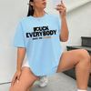 "Puck Everybody" Funny Hockey T-Shirt by Dog Mom Hat